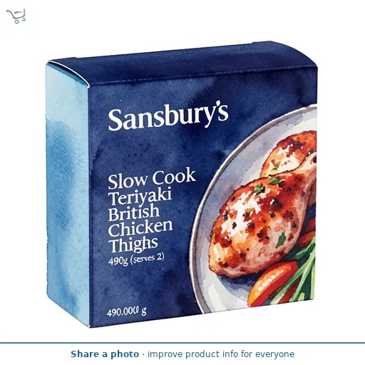 Sainsbury's Slow Cook Teriyaki British Chicken Thighs 490g (serves 2)