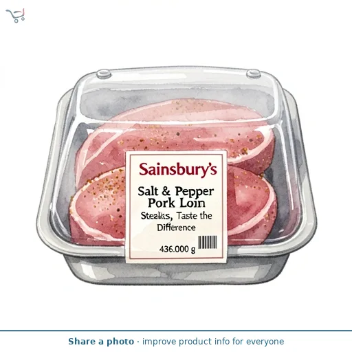 Sainsbury's Salt & Pepper Pork Loin Steaks, Taste the Difference 436g