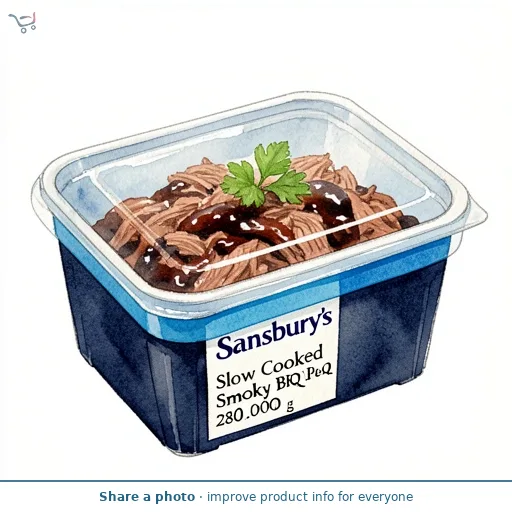Sainsbury's Slow Cooked Smoky BBQ Pulled Pork 280g