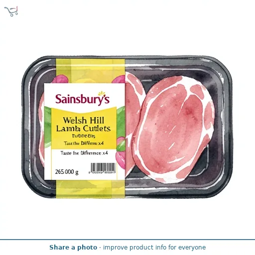 Sainsbury's Welsh Hill Lamb Cutlets, Taste the Difference x4 265g
