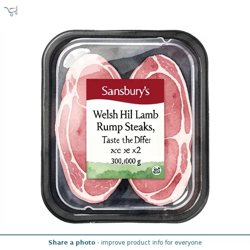 Sainsbury's Welsh Hill Lamb Rump Steaks, Taste the Difference x2 300g