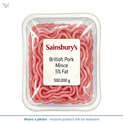 Sainsbury's British Pork Mince 5% Fat 500g
