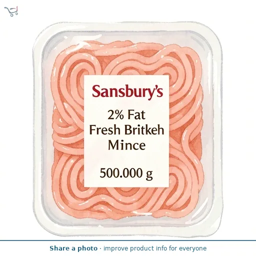 Sainsbury's 2% Fat Fresh British Turkey Mince 500g