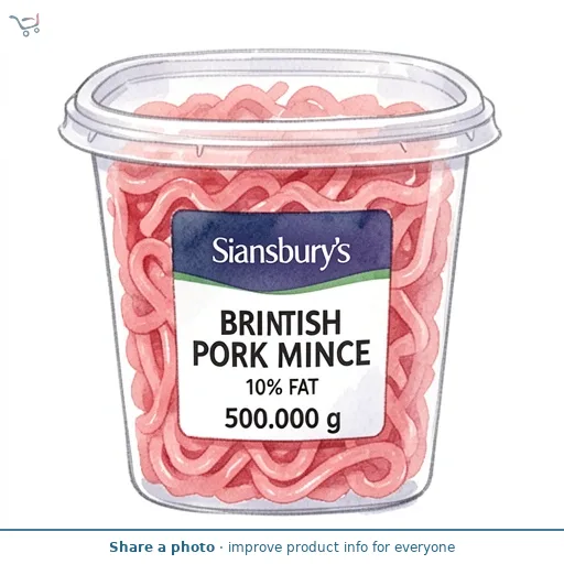 Sainsbury's British Pork Mince 10% Fat 500g
