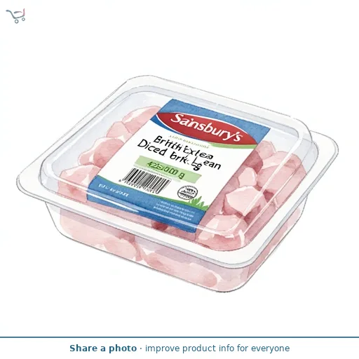 Sainsbury's British Extra Lean Diced Pork Leg 425g