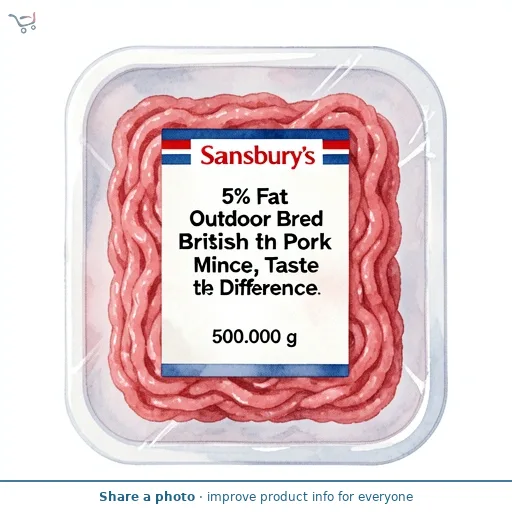 Sainsbury's 5% Fat Outdoor Bred British Pork Mince, Taste the Difference 500g