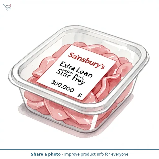Sainsbury's Extra Lean British Pork Stir Fry 300g
