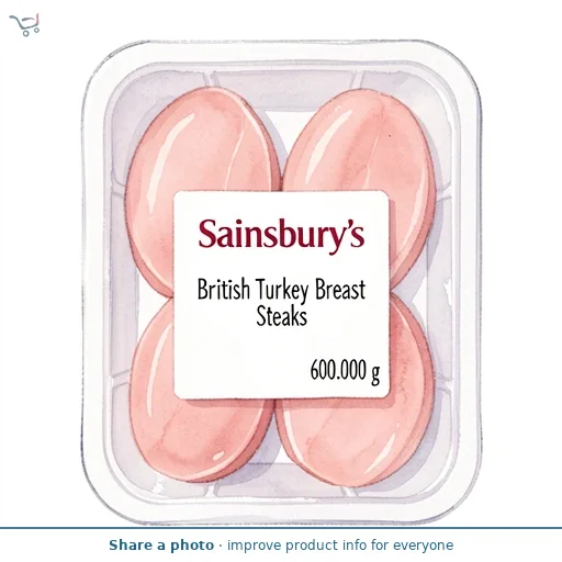 Sainsbury's British Turkey Breast Steaks 600g