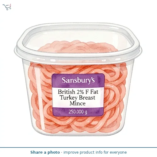 Sainsbury's British 2% Fat Turkey Breast Mince 250g
