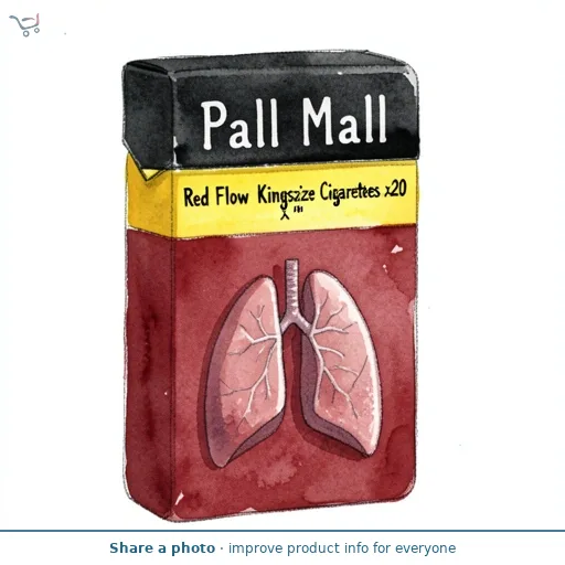 Pall Mall Red Flow Kingsize Cigarettes x20