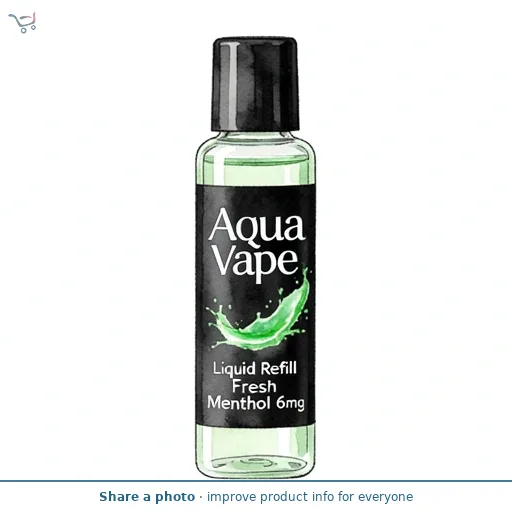 Aqua Vape Liquid Refill Fresh Menthol 6mg