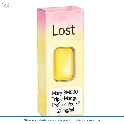 Lost Mary BM600 Triple Mango Prefilled Pod x2 20mg/ml