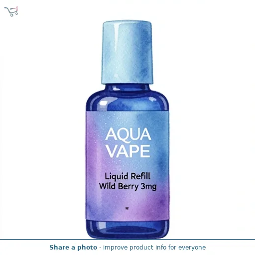 Aqua Vape Liquid Refill Wild Berry 3mg