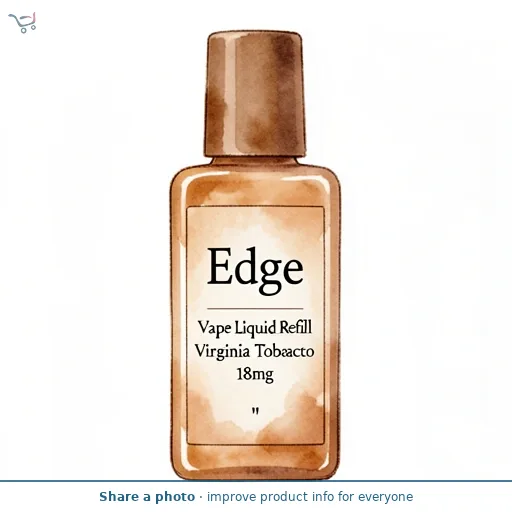 Edge Vape Liquid Refill Virginia Tobacco 18mg