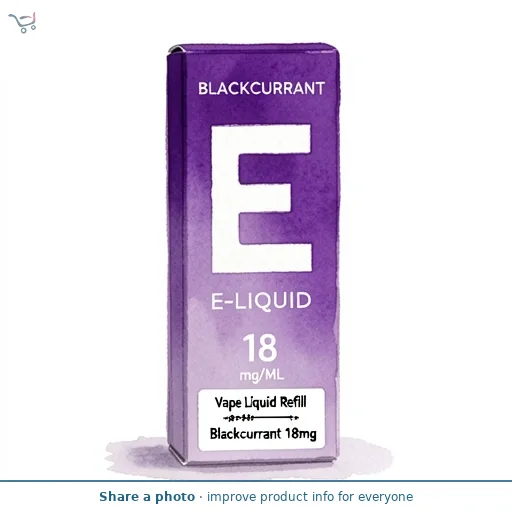 Edge Vape Liquid Refill Blackcurrant 18mg