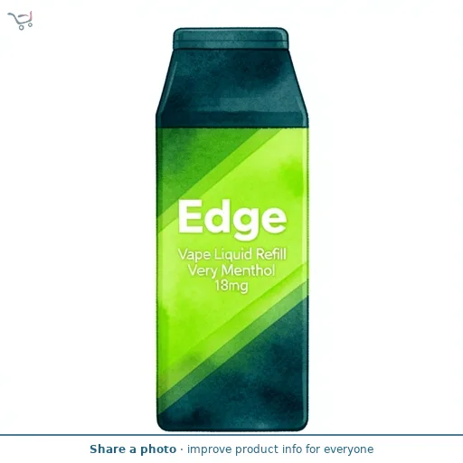 Edge Vape Liquid Refill Very Menthol 18mg