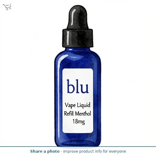 blu Vape Liquid Refill Menthol 18mg
