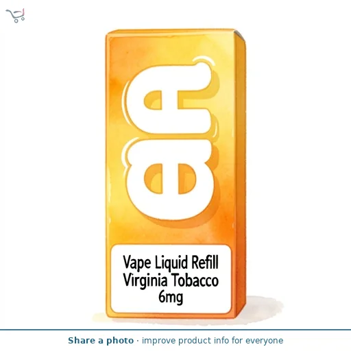 Edge Vape Liquid Refill Virginia Tobacco 6mg