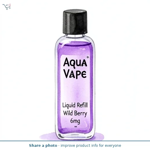 Aqua Vape Liquid Refill Wild Berry 6mg