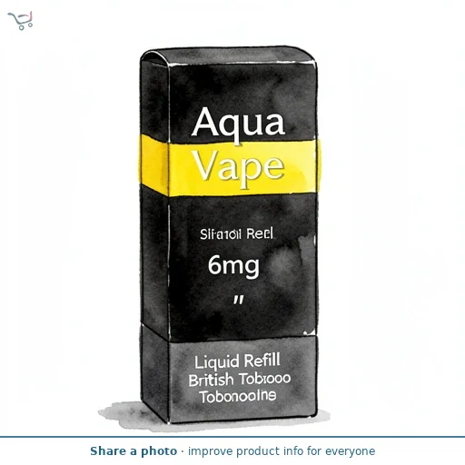 Aqua Vape Liquid Refill British Tobacco 6mg