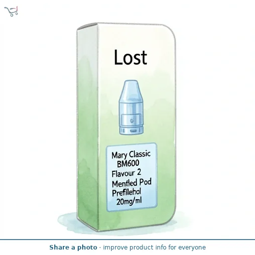 Lost Mary Classic BM600 Flavour 2 Menthol Prefilled Pod 20mg/ml