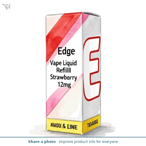 Edge Vape Liquid Refill Strawberry & Lime 12mg