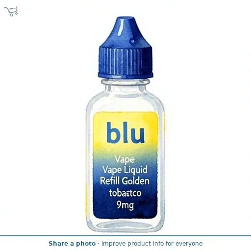 blu Vape Liquid Refill Golden tobacco 9mg