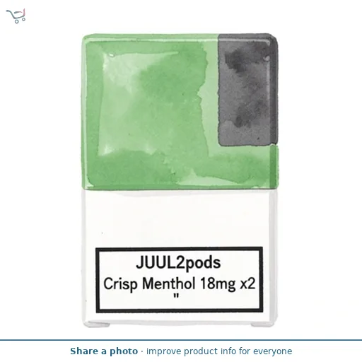 Juul2 2 Pod Crisp Menthol 18mg