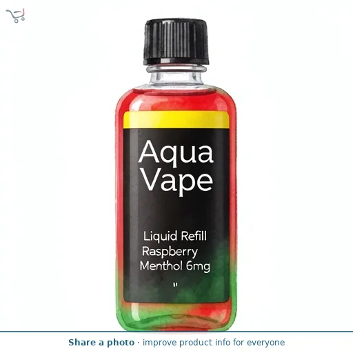 Aqua Vape Liquid Refill Raspberry Menthol 6mg