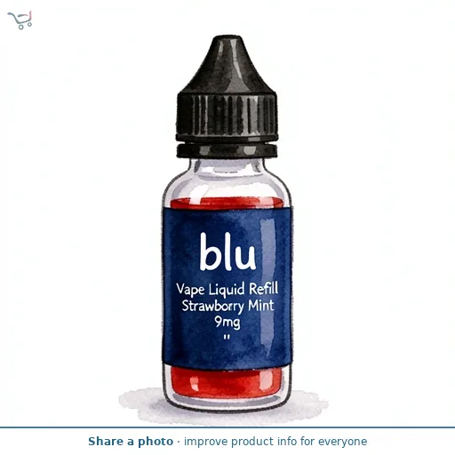 blu Vape Liquid Refill Strawberry Mint 9mg