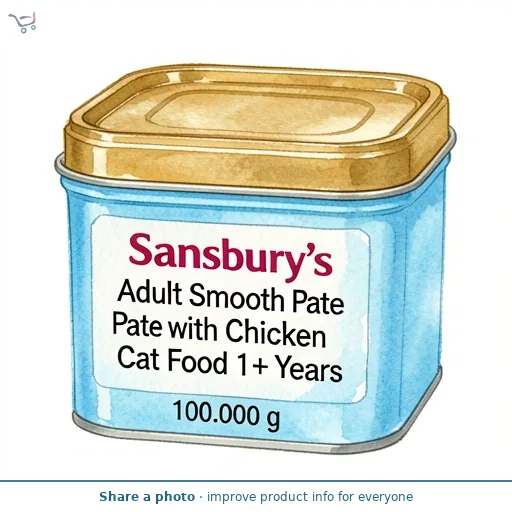 Sainsbury's Adult Smooth Pate with Chicken Cat Food 1+ Years 100g