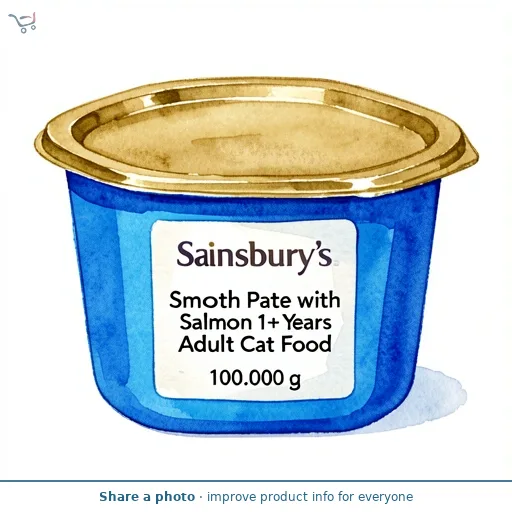 Sainsbury's Smooth Pate with Salmon 1+ Years Adult Cat Food 100g