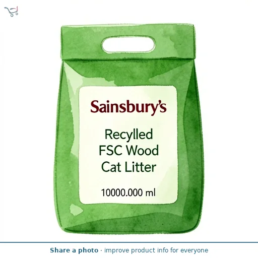 Sainsbury's Recycled FSC Wood Cat Litter 10L
