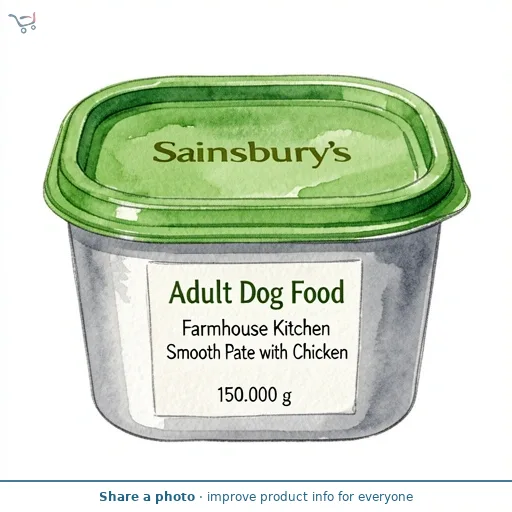 Sainsbury's Adult Dog Food Farmhouse Kitchen Smooth Pate with Chicken 150g