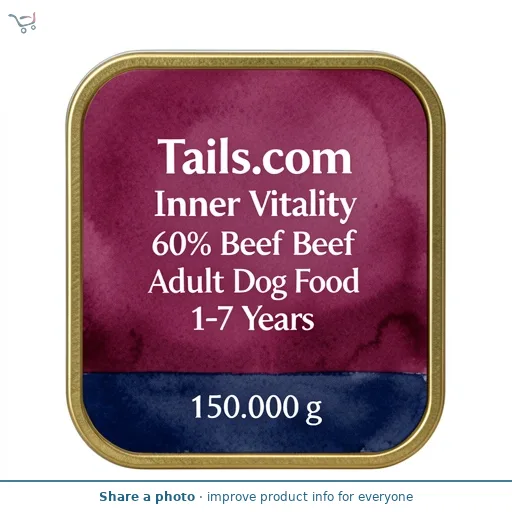 Tails.com Inner Vitality 60% Beef Adult Dog Food 1-7 Years 150g
