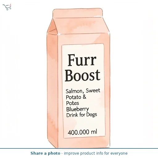 Furr Boost Salmon, Sweet Potato & Blueberry Drink for Dogs 400ml