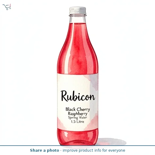 Rubicon Spring Black Cherry Raspberry Flavoured Sparkling Spring Water 1.5L
