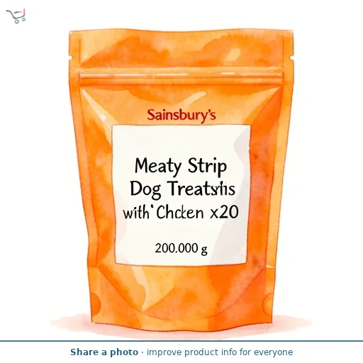 Sainsbury's Meaty Strip Dog Treats with Chicken x20 200g