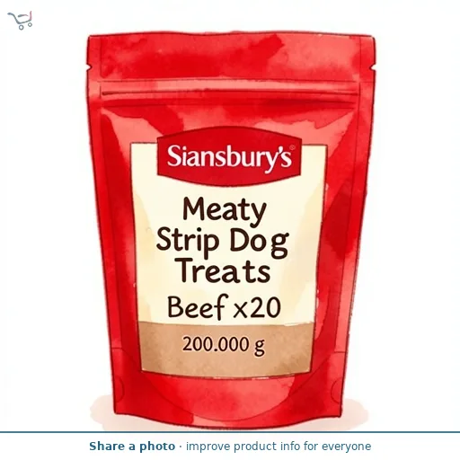 Sainsbury's Meaty Strip Dog Treats with Beef x20 200g