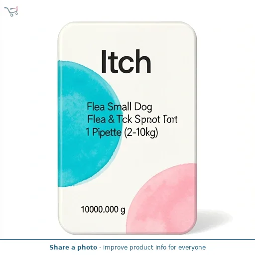 Itch Flea Small Dog Flea & Tick Spot On Treatment 1 Pipette (2-10kg)