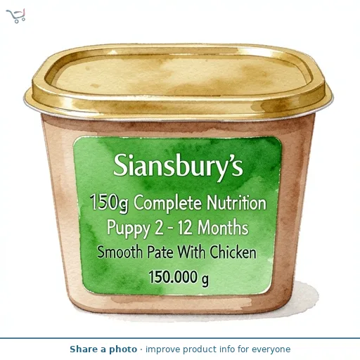 Sainsbury's 150g Complete Nutrition Puppy 2 - 12 Months Smooth Pate With Chicken