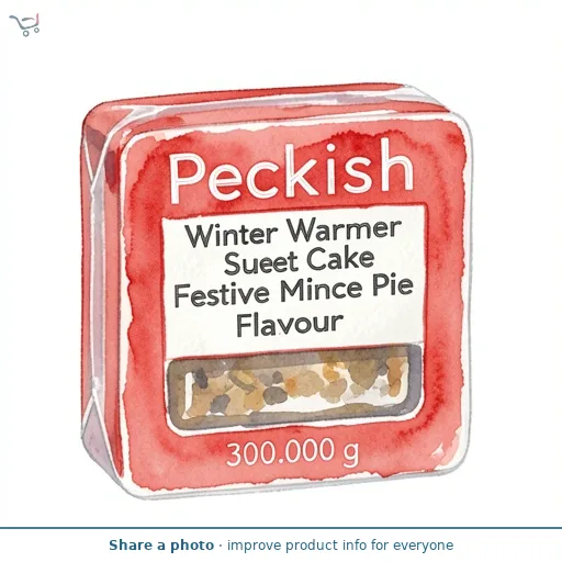 Peckish Winter Warmer Suet Cake Festive Mince Pie Flavour 300g