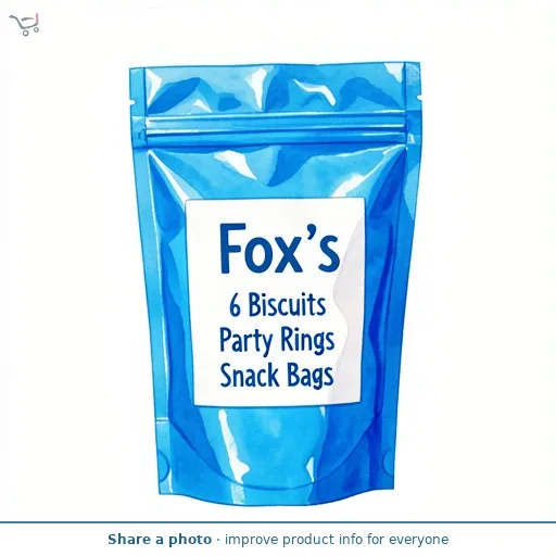 Fox's 6 Biscuits Party Rings Minis Snack Bags