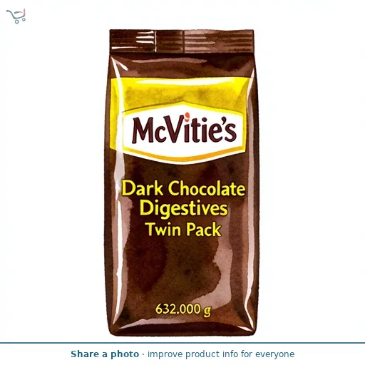 McVitie's Dark Chocolate Digestives Biscuits Twin Pack 2x316g