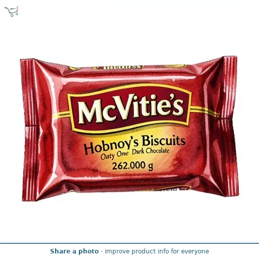 McVitie's Hobnob's Biscuits The Oaty One Dark Chocolate 262g