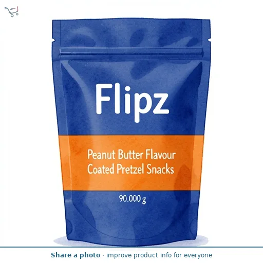 Flipz Peanut Butter Flavour Coated Pretzel Snacks 90g