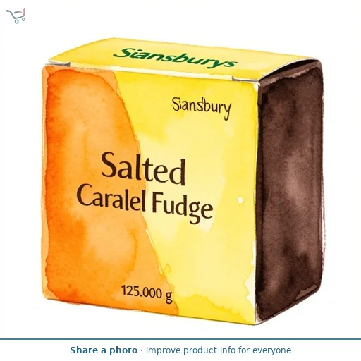 Sainsbury's Salted Caramel Fudge 125g