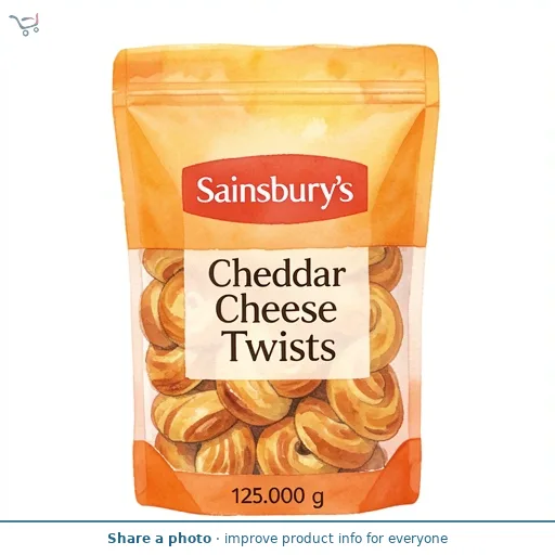 Sainsbury's Cheddar Cheese Twists 125g