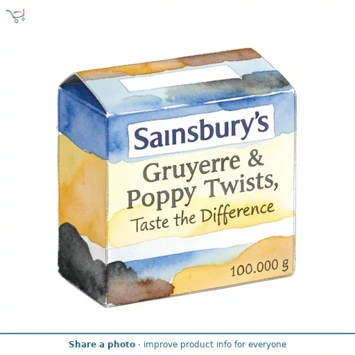 Sainsbury's Gruyere & Poppy Twists, Taste the Difference 100g
