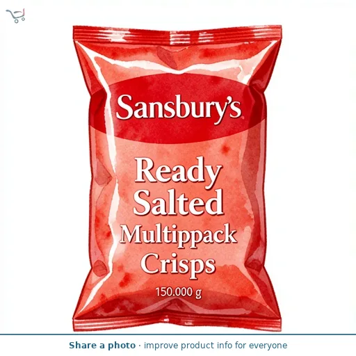 Sainsbury's Ready Salted Multipack Crisps 6x25g